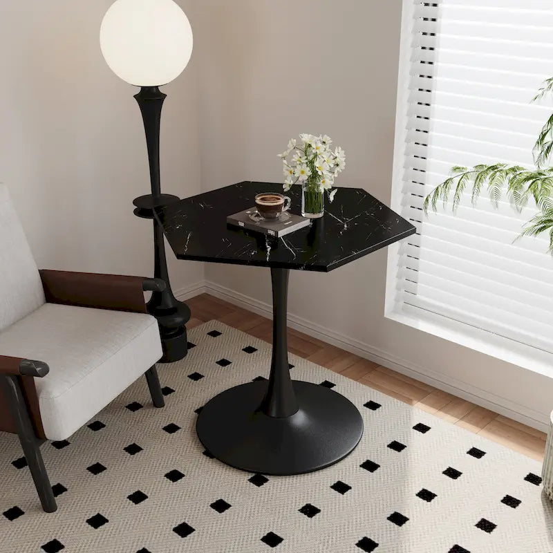Mesa de estilo industrial-chic (multiusos: comedor/café/consola)