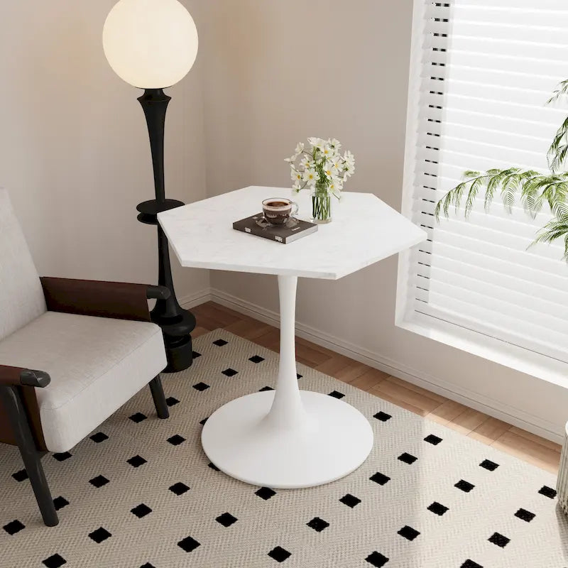 Mesa de estilo industrial-chic (multiusos: comedor/café/consola)
