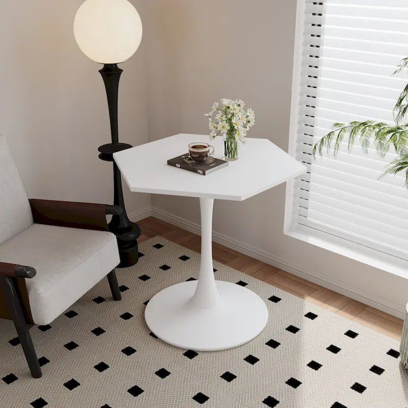 Mesa de estilo industrial-chic (multiusos: comedor/café/consola)