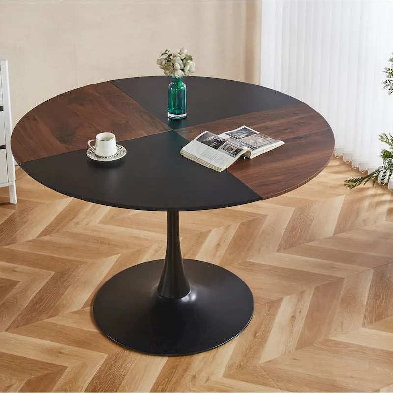 Tisch im Industrial-Chic-Stil (kombinierbar als Ess-, Kaffee- und Konsolentisch)