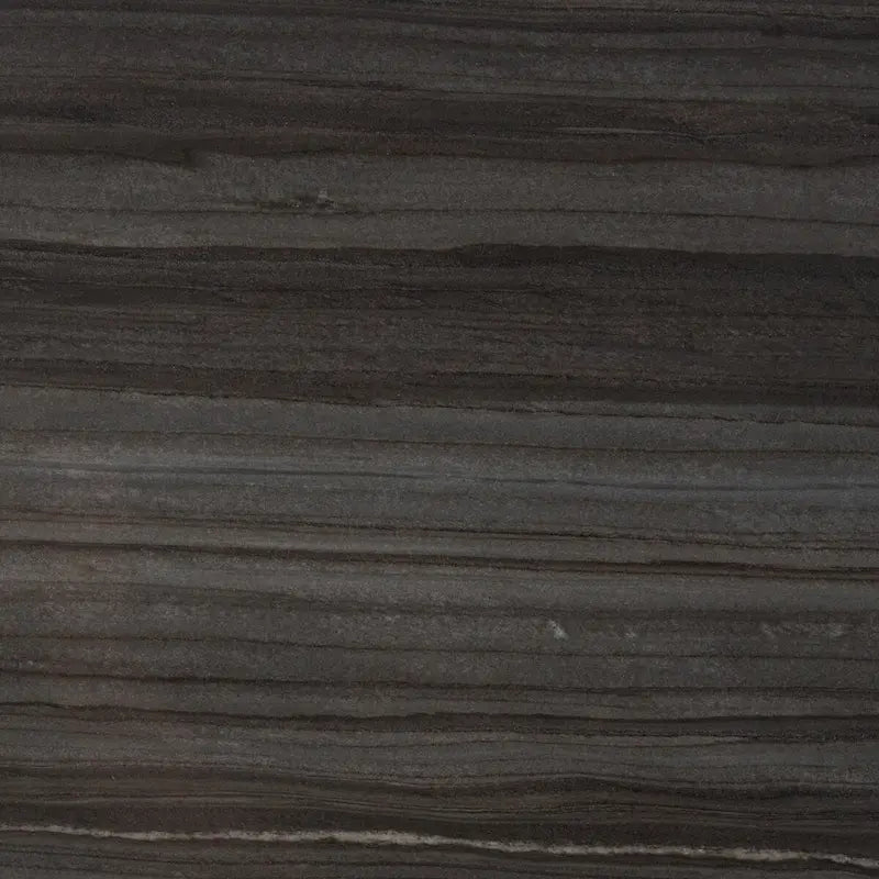 Mesa auxiliar rectangular moderna de mármol con estante de almacenamiento de metal negro