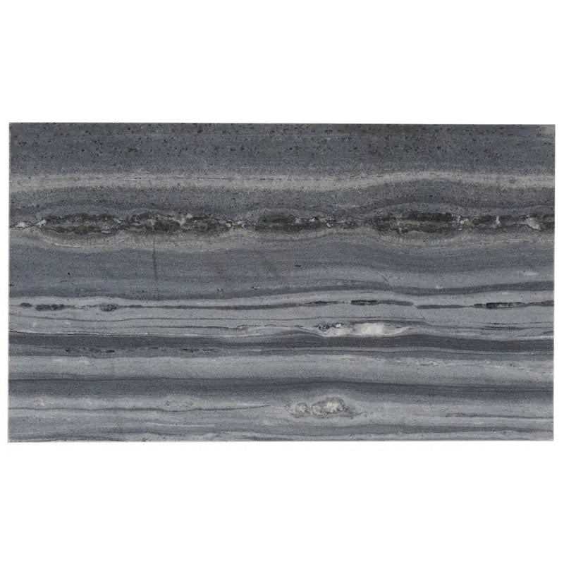 Mesa auxiliar rectangular moderna de mármol con estante de almacenamiento de metal negro