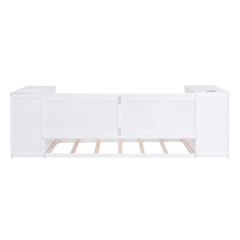Lit de repos une place avec accoudoirs de rangement