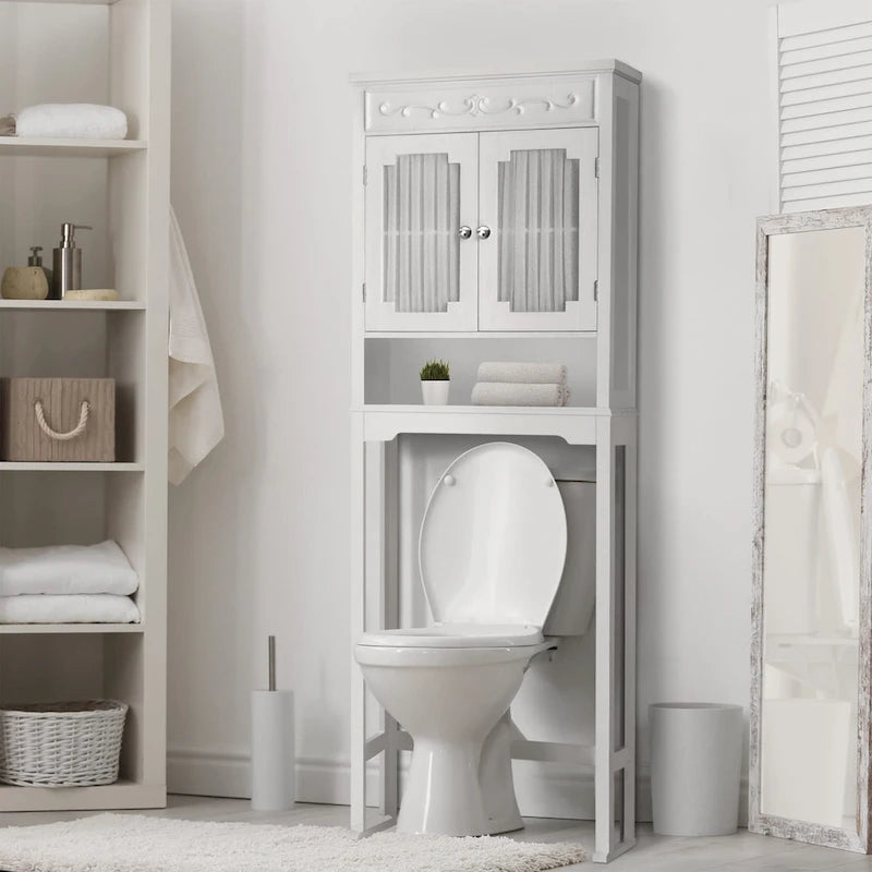 Teamson Home Lisbon Wooden Over-the-Toilet Space Saver